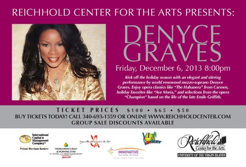 Denyce Graves To Perform on St. Thomas