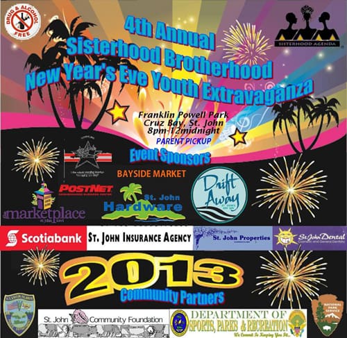 4th Annual New Year’s Eve Youth Extravaganza in Frank Powell Park