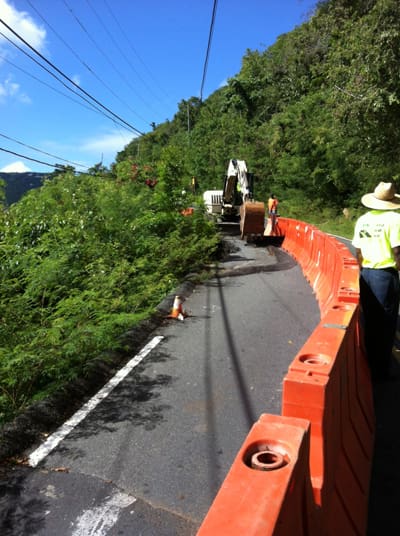 Island Roads Begins Repairs To Damaged Section of Centerline