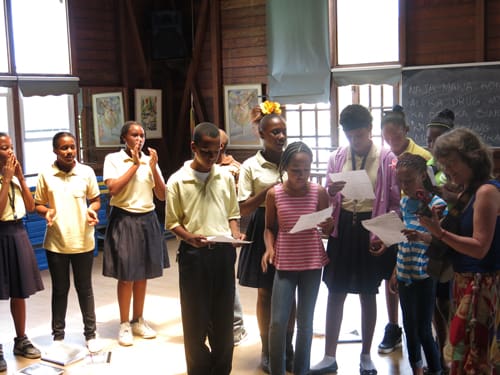 Thanks to ASCAP Grant, JESS Students Learning  Songwriting from a Master