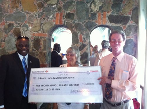 Moravians Make $5,000 Donation for “Temporary” Fix of Coral Bay Court