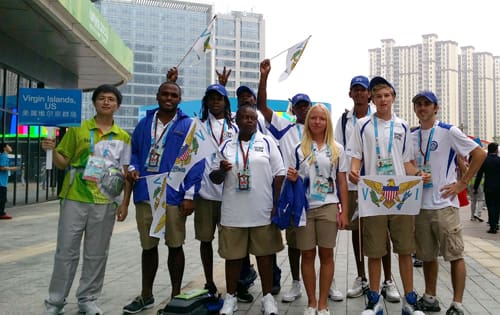 USVI Athletes Appear at Opening Ceremony for 2014 Youth Olympic Games