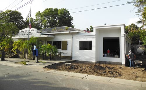 Final Touches Are Made To Exterior of Post Office Expansion