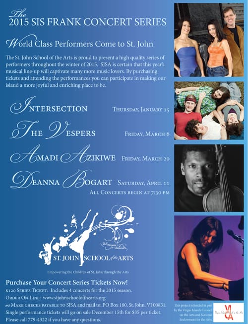 St. John School of the Arts Releases Ruth “Sis” Frank Concert Series Lineup