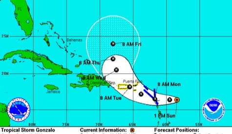 Hurricane Watch Issued for the USVI, Puerto Rico as Gonzalo Strengthens VITEMA Urges Public to Begin Preparations for Storm Impact; VITEMA Emergency Operations Centers to be Activated at Noon Monday