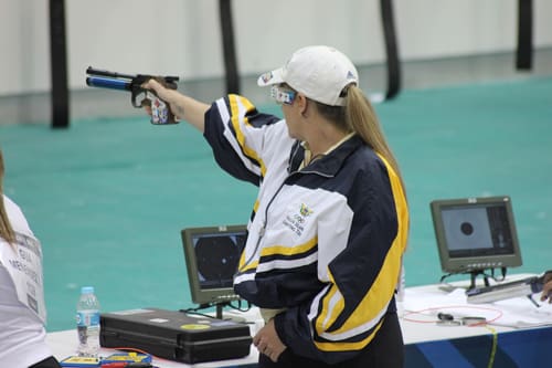 Ned and Karen Gerard Keep Hitting Targets Pistol Shooting Internationally for Team V.I.