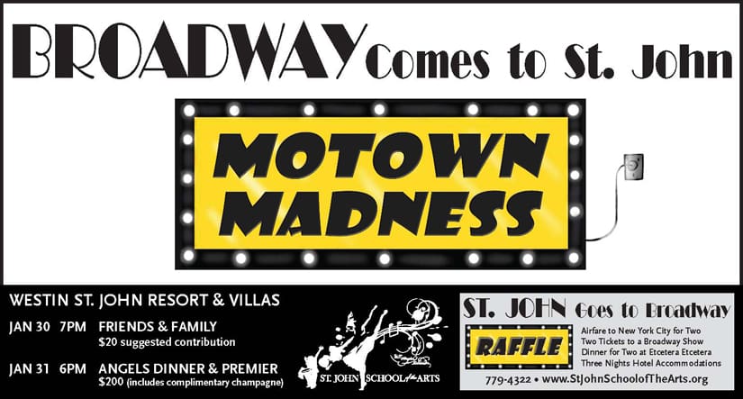 Broadway Comes to St. John for Impressive Motown Madness Shows Jan. 30-31