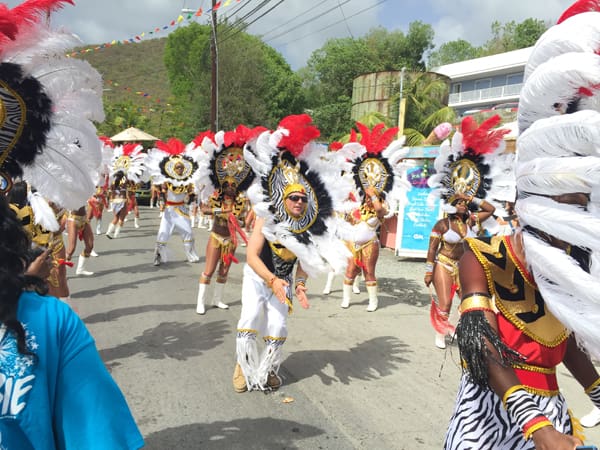 Fireworks Close St. John Festival 2015 After Marathon Fourth of July Parade