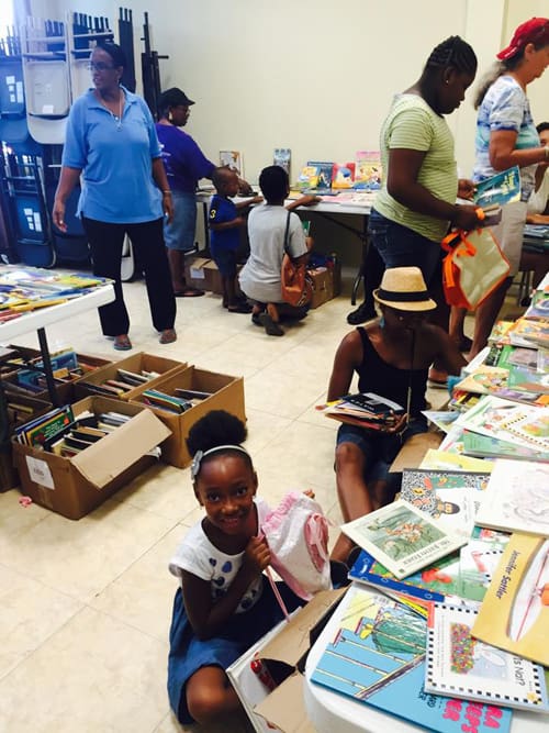 St. John Children Receive Books at Rotary Club Book Extravaganza