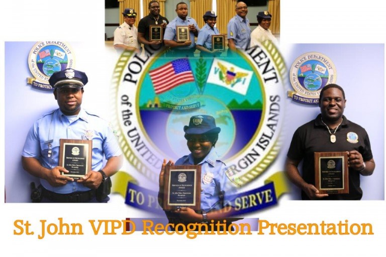 VIPD St. John Officers Recognized for Outstanding Work