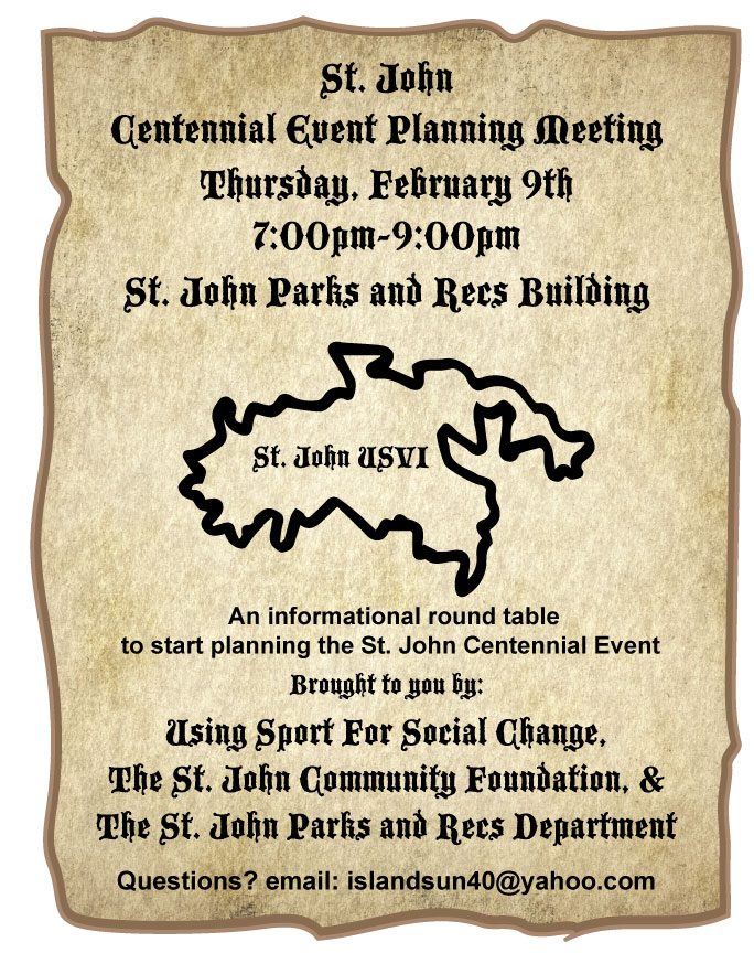 Centennial Event Planning Meeting To Be Held Thursday Feb. 9