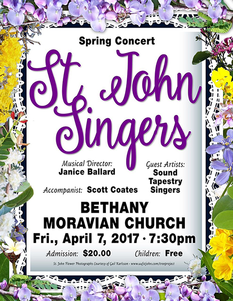 St. John Singers to Perform on April 7