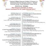 2017 St. John Festival Schedule