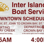 Inter Island Downtown Schedule Sept. 2017