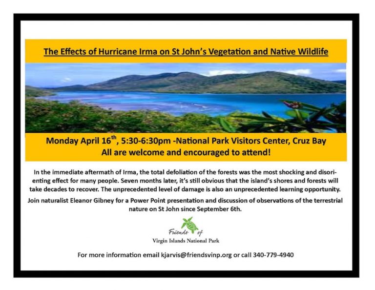 Friends VINP Irma Effects on Vegetation and Native Wildlife Presentation
