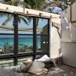 Damage to newly renovated guest room at Scott Beach
