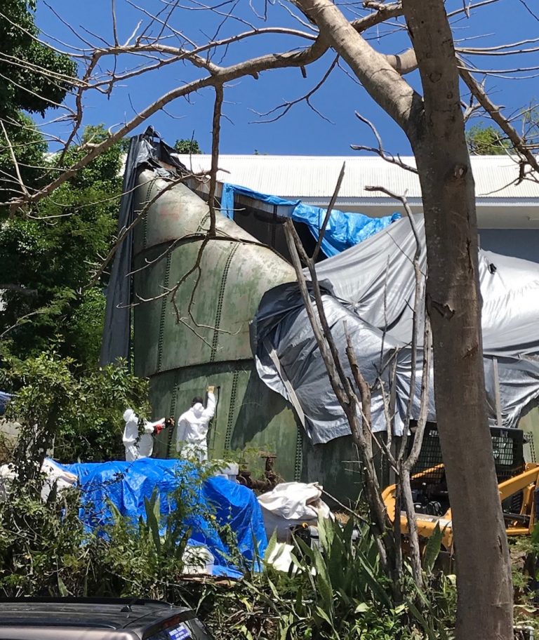 EPA Dismantles ‘Hazardous’ Storage Tank in Cruz Bay