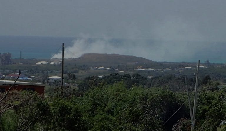 STX Landfill Fire Prompts Warning to Downwind Residents