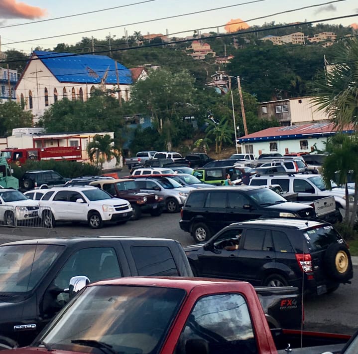 Cruz Bay Parking Lot Closes until January