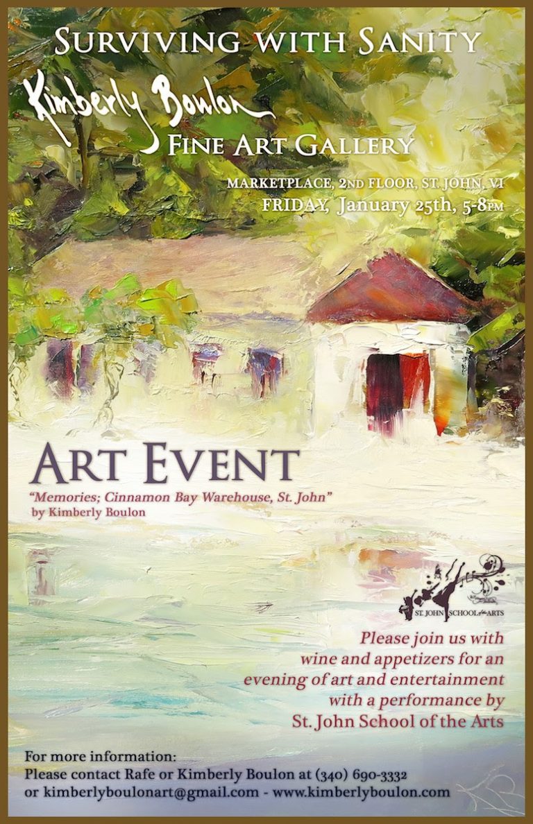 SJSA and Kimberly Boulon Fine Art Gallery to Host Jan. 25 Art Event