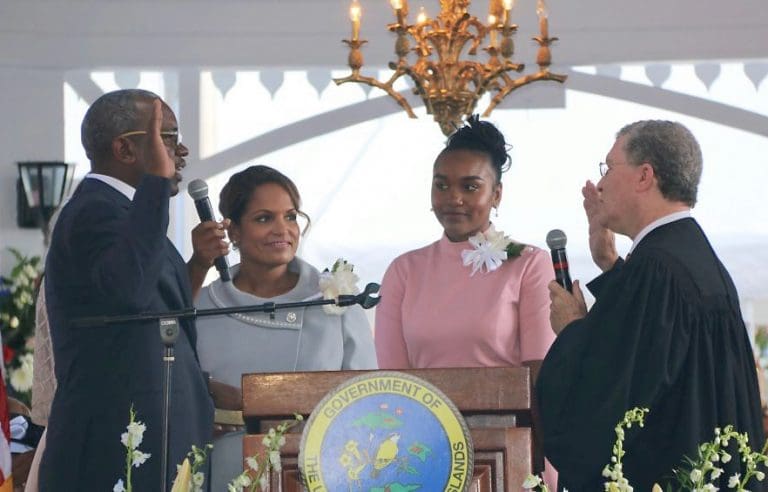 Bryan Sworn in, Pledges Change that Unites the Territory