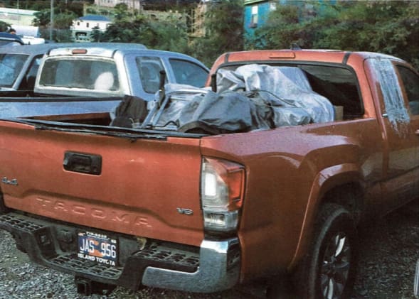 Three Stolen Vehicles Recovered on St. John