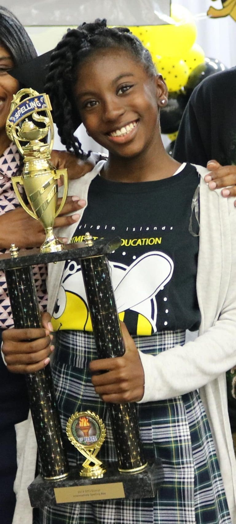 All Saints 7th Grader DaJahnelle Joseph Wins District Spelling Bee