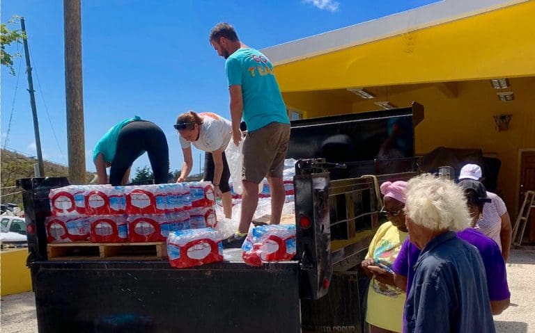 Storm-Born Nonprofit Hands Out Thousands of Water Bottles
