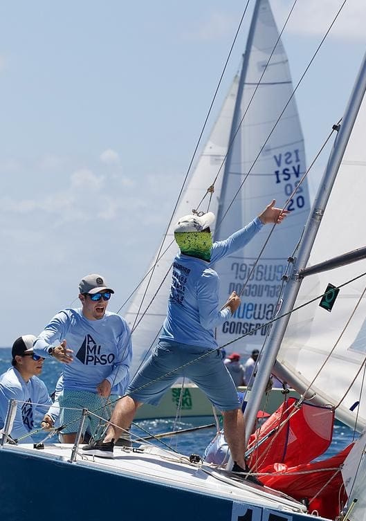 Champagne Sailing Conditions on Day 1 at St. Thomas International Regatta
