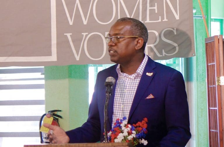 Bryan Highlights Transparency, Recovery at League of Women Voters Meet