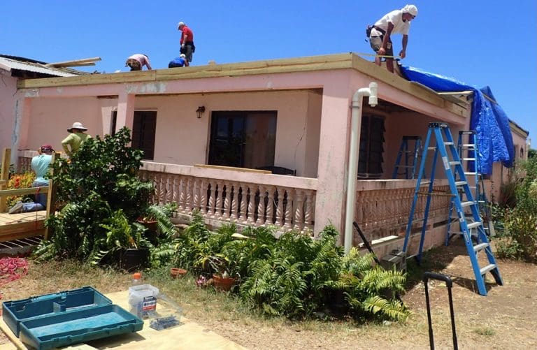 Volunteers Help Rebuild St. Croix Roofs