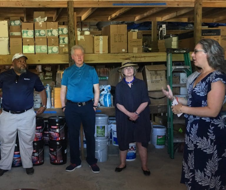 Clintons Tour STJ Before Opening Symposium