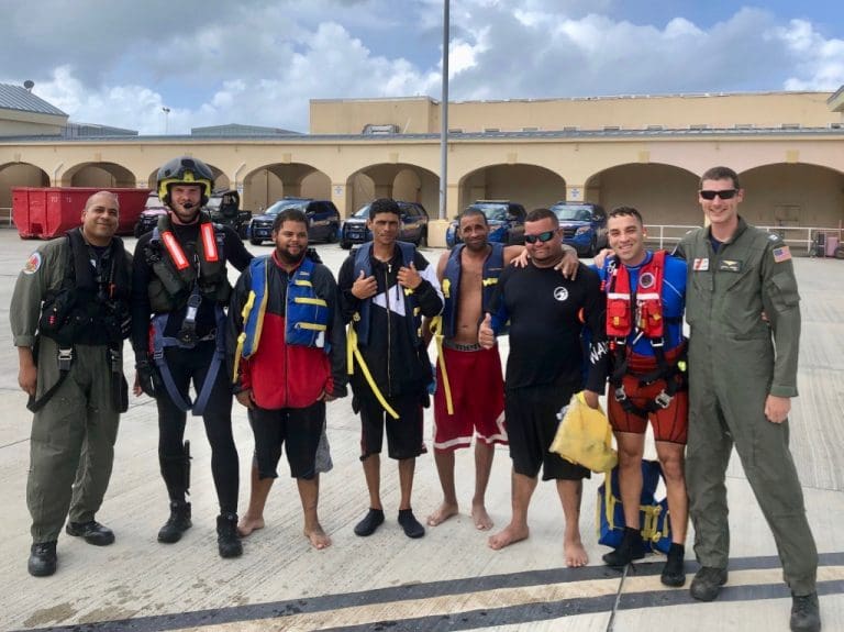 Rescued Boaters Flown to St. Croix