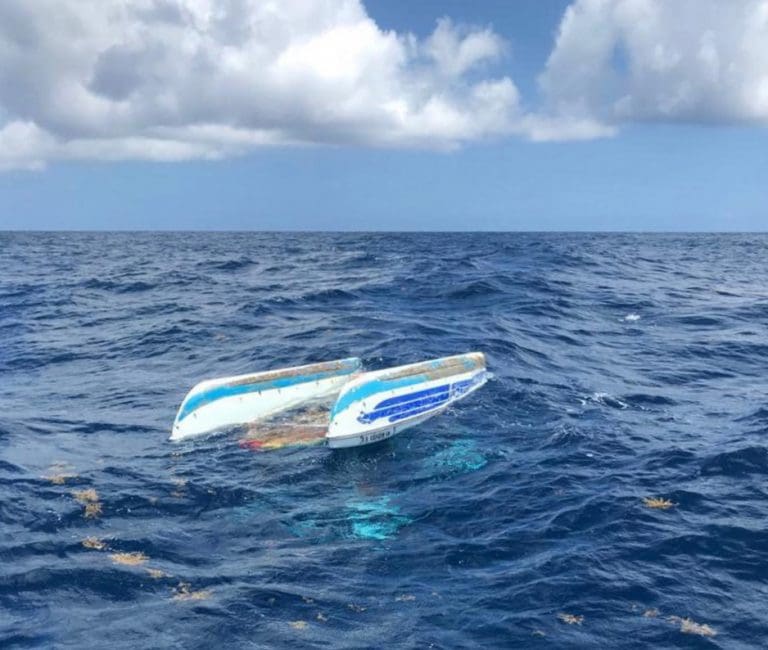 Coast Guard, Good Samaritan Rescue USVI Boater From Overturned Catamaran