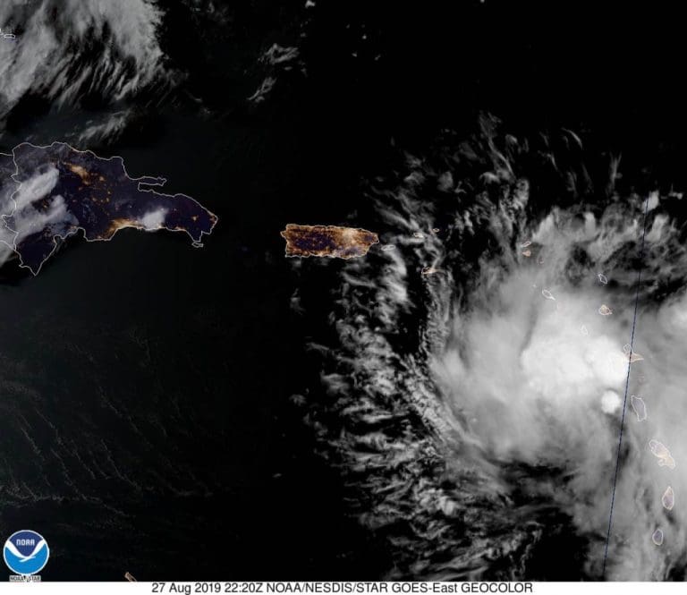 Dorian to Brush Past USVI About 9 a.m. Wednesday