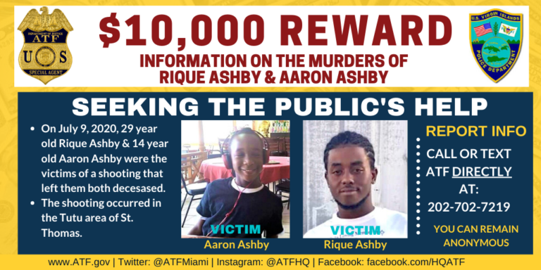 ATF Offering $10K Reward in Ashby Murders