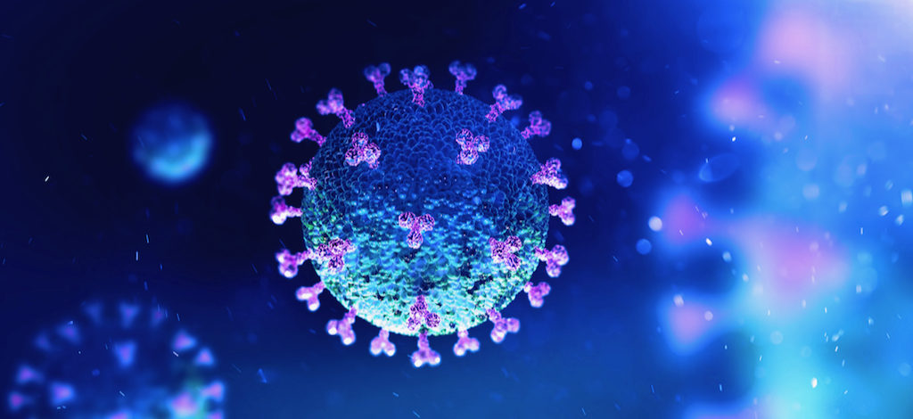 Artist's conception of the COVID-19 virus. (Shutterstock image)