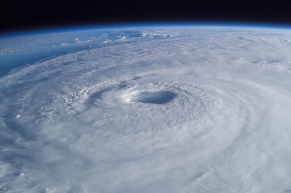 Hurricane Isabel in 2003, as seen from the International Space Station. (Image by Mike Trenchard, Earth Sciences and Image Analysis Laboratory, NASA Johnson Space Center)