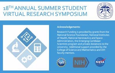 UVI’s First Virtual Student Summer Research Symposium Features Students’ Innovation