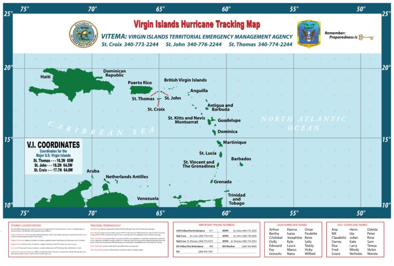 VITEMA Distributes Atlantic Hurricane Tracking Maps