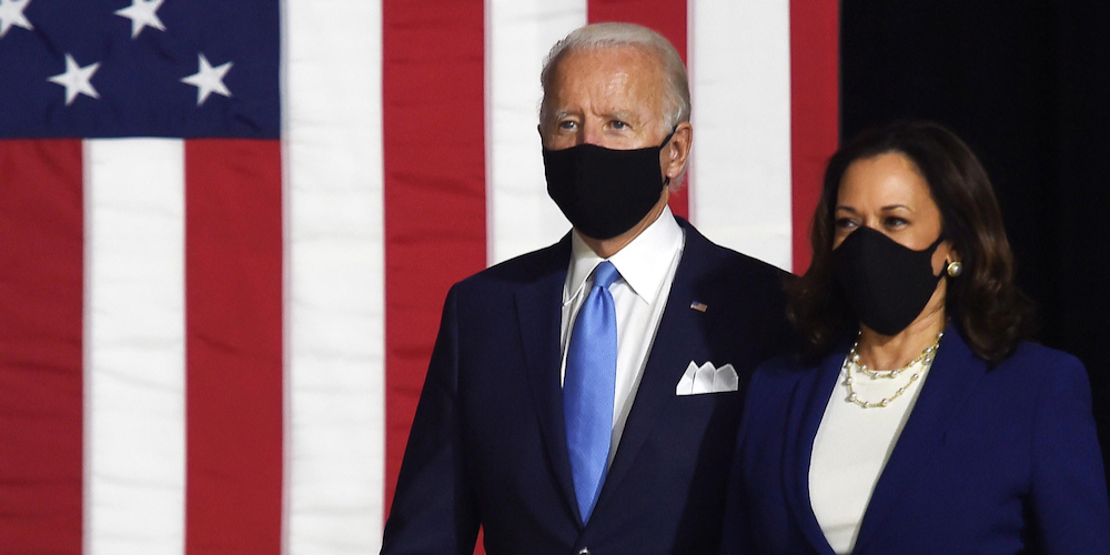 President-elect Joe Biden and Vice President-elect Kamala Harris during a campaign event in July. (Shutterstock image)