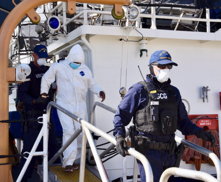 Coast Guard Seizes Cocaine, Three Suspected Smugglers, Off STX