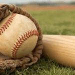 baseball bat and glove