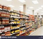 grocery store shelves
