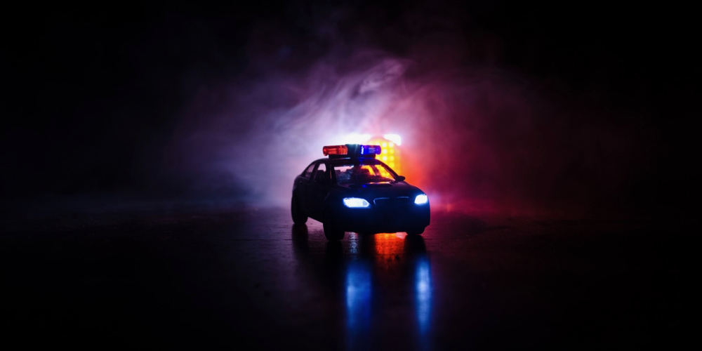 cops police car lights