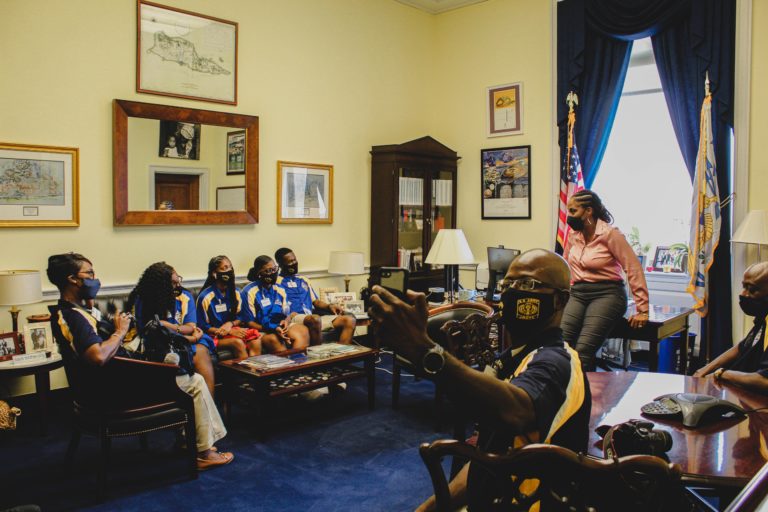 Congresswoman Stacey Plaskett Hosts JROTC Students From CAHS in Washington, D.C.