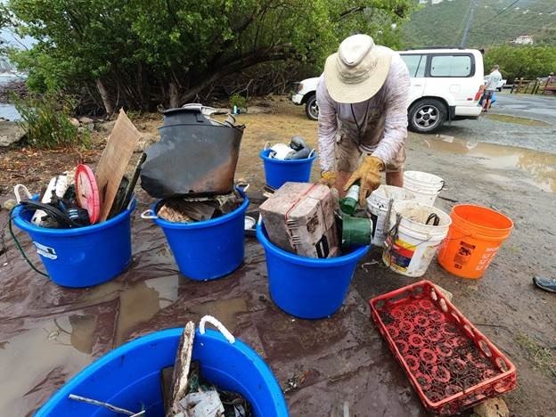 Volunteers Remove More Than 3,000 Lbs. of Debris From Coral Bay Mangroves