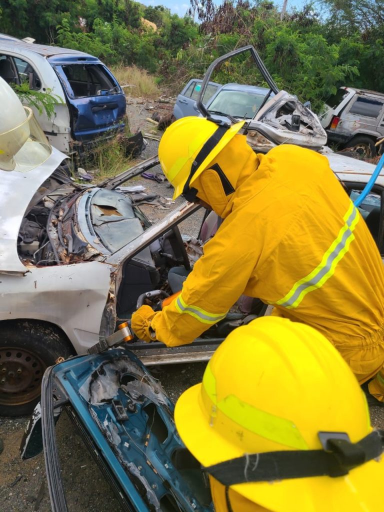 V.I. Fire Service Conducts Vehicle Extrication Training on St. Croix