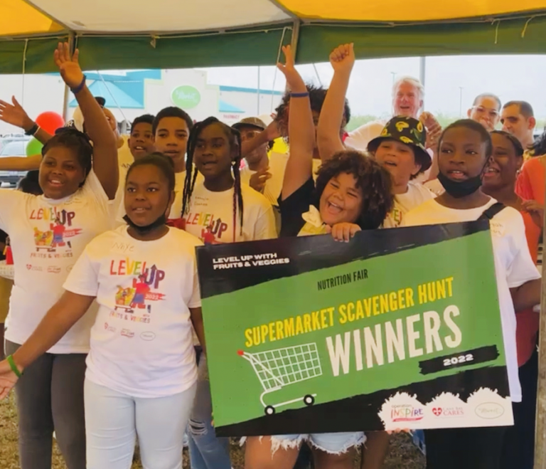 Preteens Compete in “Supermarket Sweep” for Fresh Fruits and Vegetables
