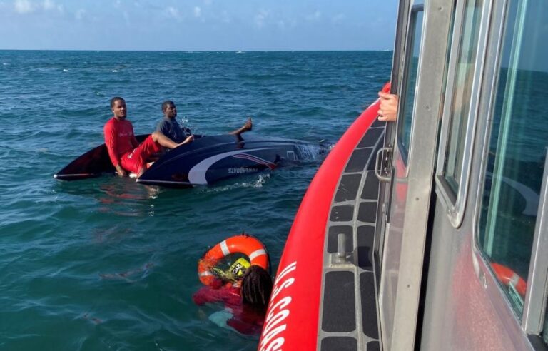 Coast Guard, Good Samaritans Rescue 5 Boaters Off St. Croix